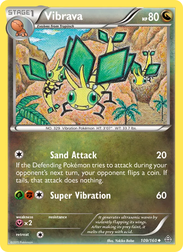 Kaart Vibrava uit Primal Clash, nummer 109/160