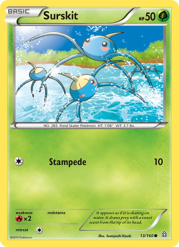 Kartu Surskit dari Primal Clash, nomor 13/160