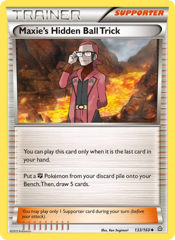 Kartu Maxie's Hidden Ball Trick dari Primal Clash, nomor 133/160