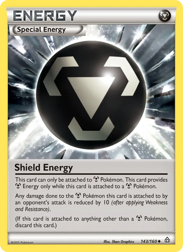 Kartu Shield Energy dari Primal Clash, nomor 143/160