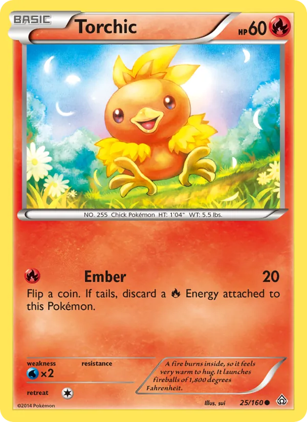 Kartu Torchic dari Primal Clash, nomor 25/160