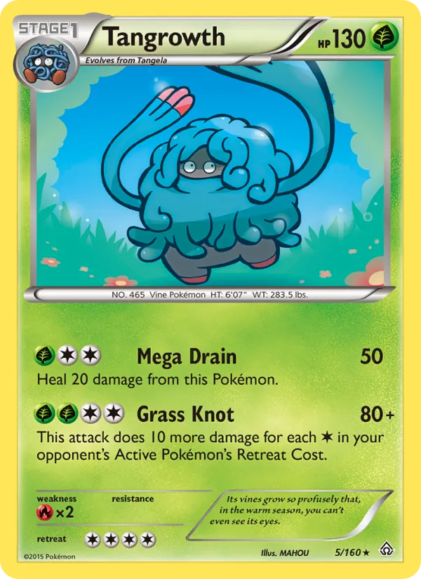 Kaart Tangrowth uit Primal Clash, nummer 5/160