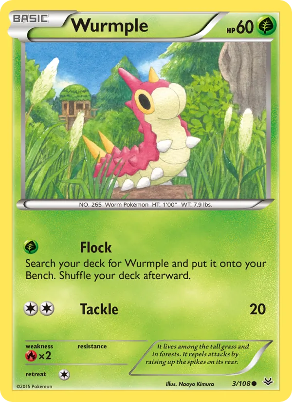 Kaart Wurmple uit Roaring Skies, nummer 3/108