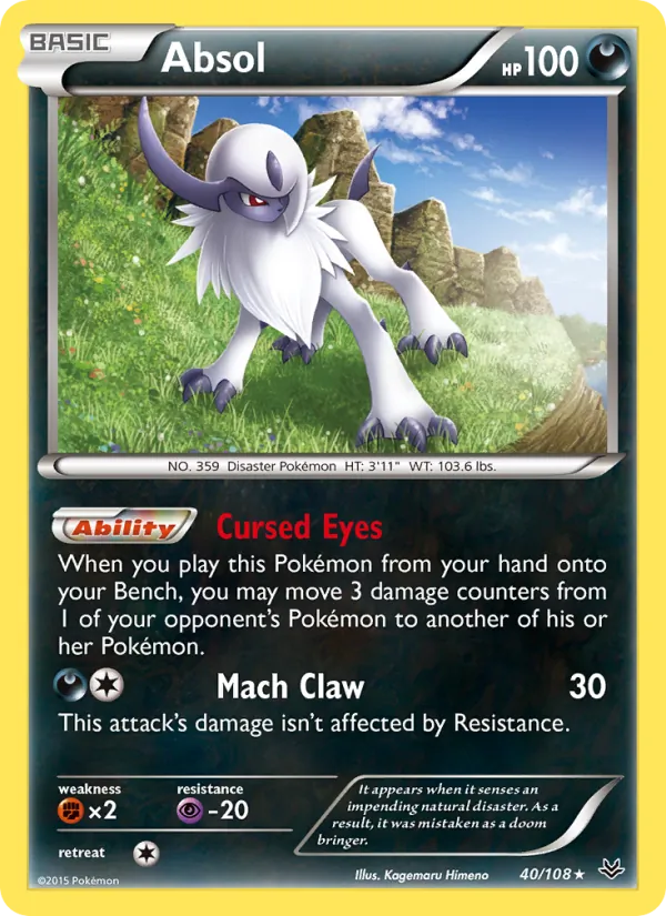 Kaart Absol uit Roaring Skies, nummer 40/108