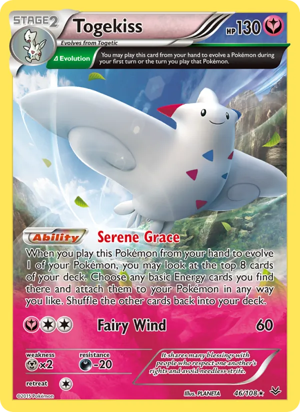 Kartu Togekiss dari Roaring Skies, nomor 46/108