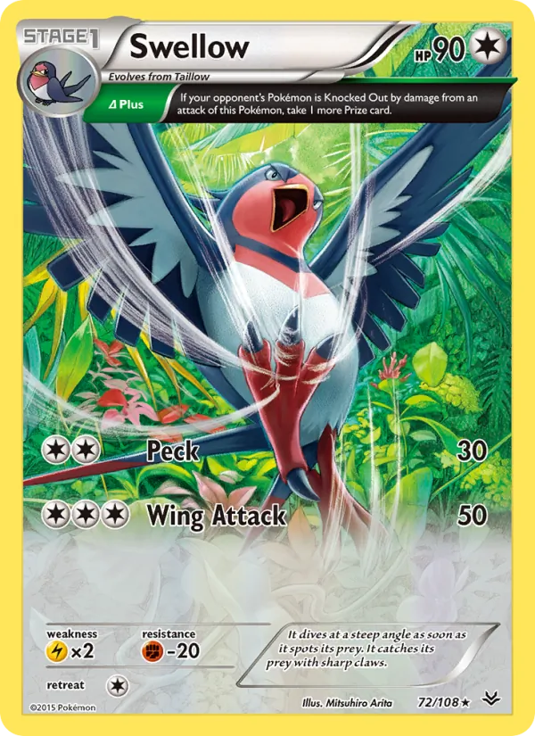 Kartu Swellow dari Roaring Skies, nomor 72/108