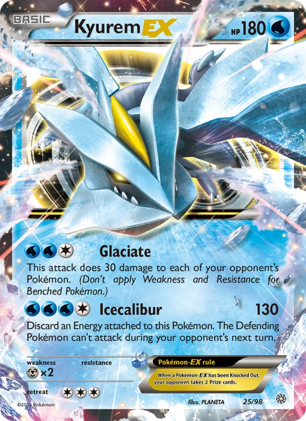 Kaart Kyurem EX uit Ancient Origins, nummer 25/98