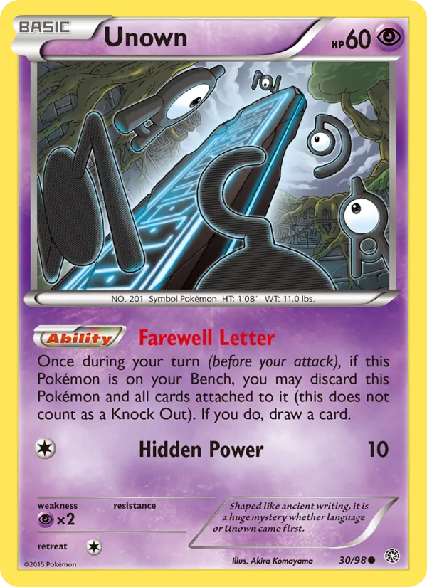 Kartu Unown dari Ancient Origins, nomor 30/98