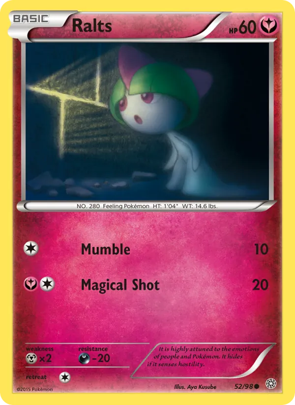Kartu Ralts dari Ancient Origins, nomor 52/98