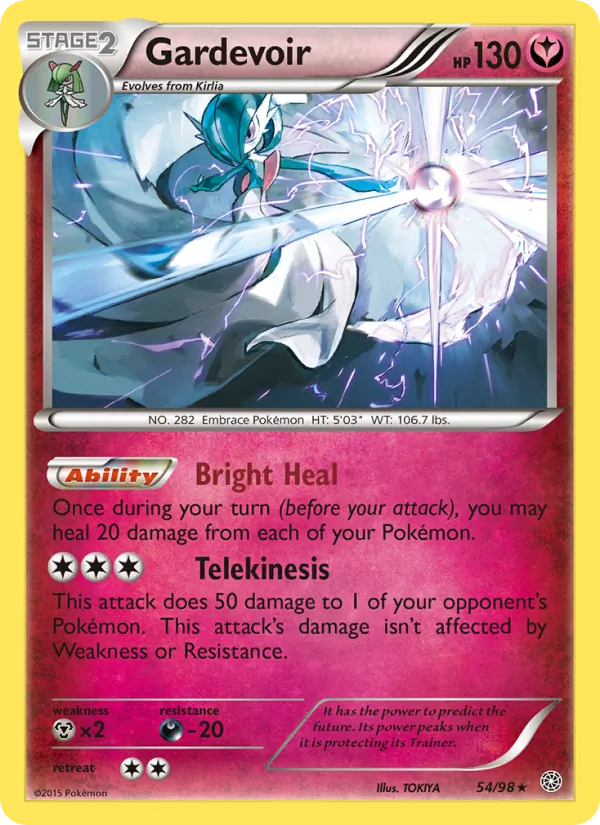 Gardevoir card from Ancient Origins, number 54/98