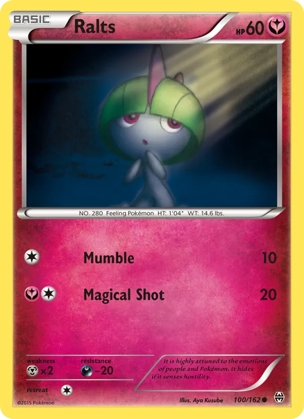 Kartu Ralts dari BREAKthrough, nomor 100/162