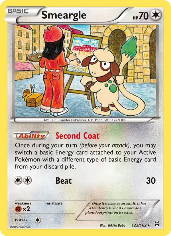 Kartu Smeargle dari BREAKthrough, nomor 123/162