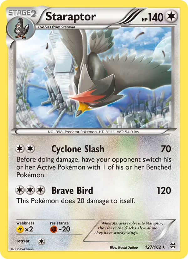 Kartu Staraptor dari BREAKthrough, nomor 127/162
