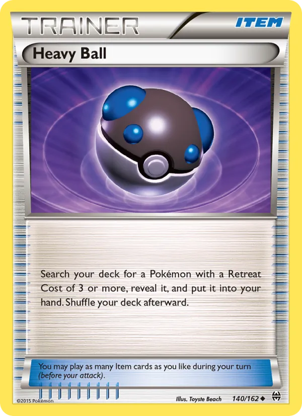 Kartu Heavy Ball dari BREAKthrough, nomor 140/162