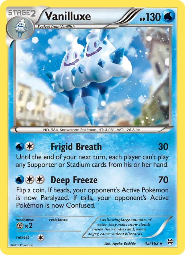 Kartu Vanilluxe dari BREAKthrough, nomor 45/162