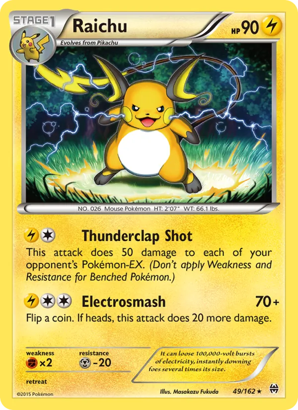 Kartu Raichu dari BREAKthrough, nomor 49/162