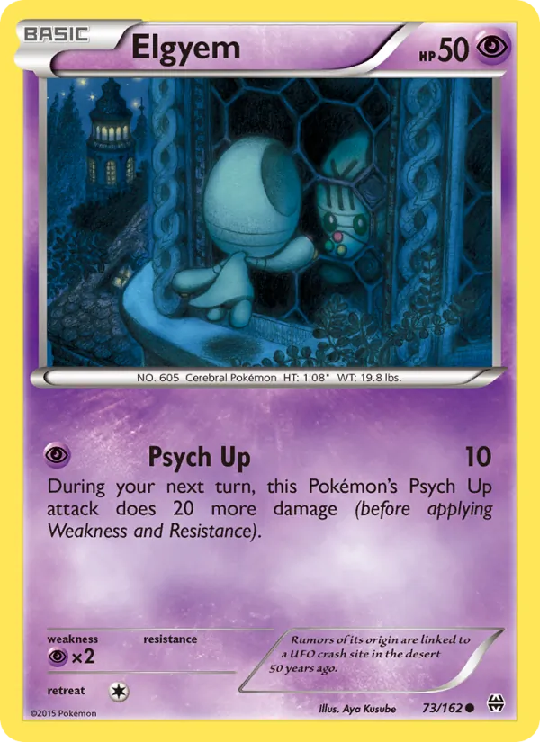 Elgyem card from BREAKthrough, number 73/162