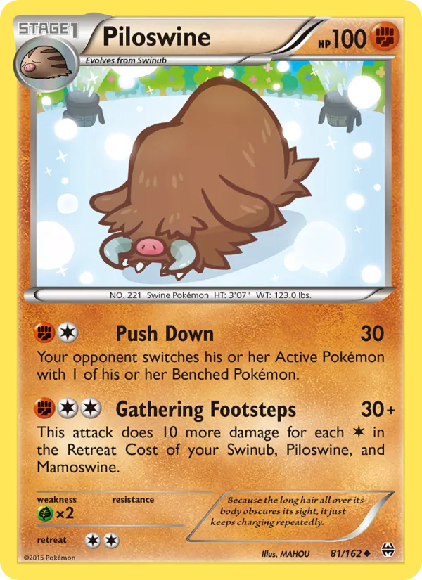 Kartu Piloswine dari BREAKthrough, nomor 81/162