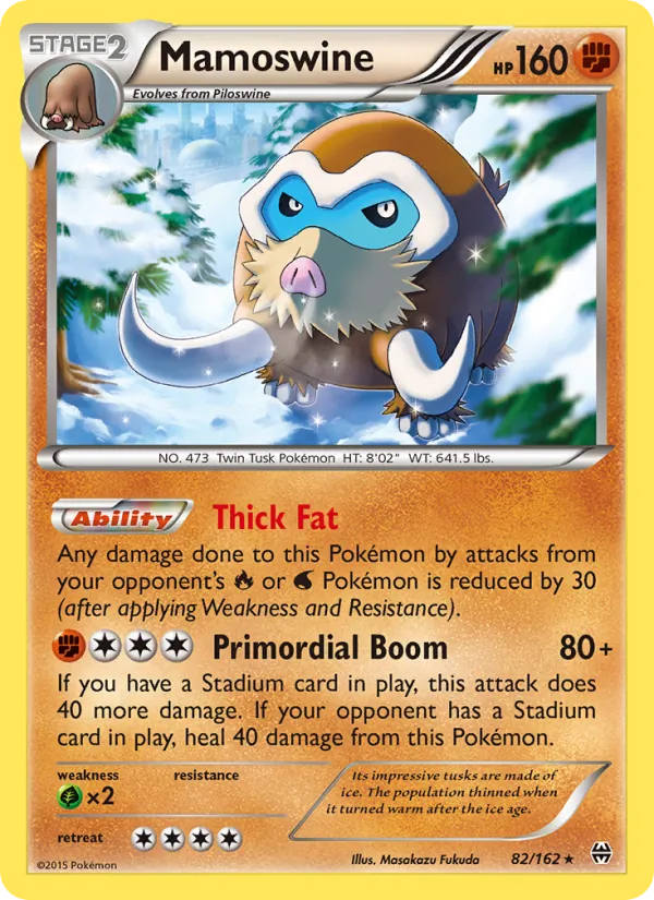 Kartu Mamoswine dari BREAKthrough, nomor 82/162