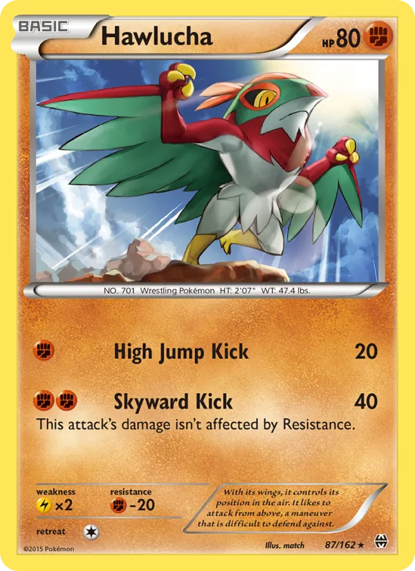 Kaart Hawlucha uit BREAKthrough, nummer 87/162