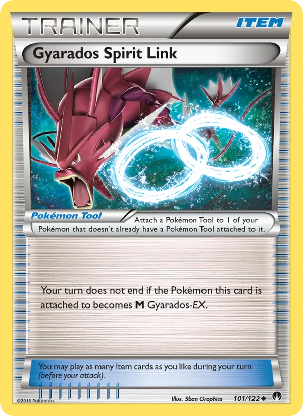 Kartu Gyarados Spirit Link dari BREAKpoint, nomor 101/122