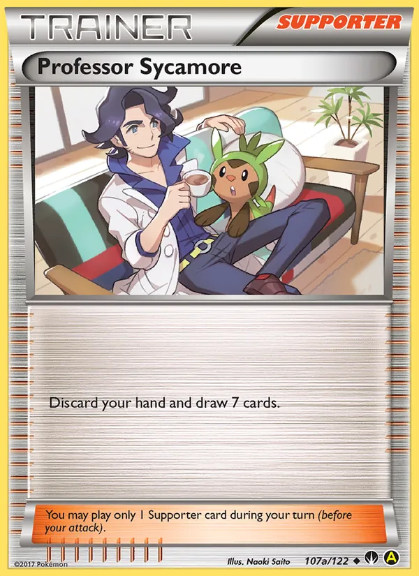 Kaart Professor Sycamore uit BREAKpoint, nummer 107a/122