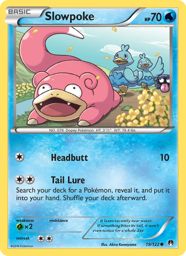 Kartu Slowpoke dari BREAKpoint, nomor 19/122