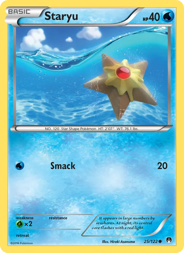 Kartu Staryu dari BREAKpoint, nomor 25/122