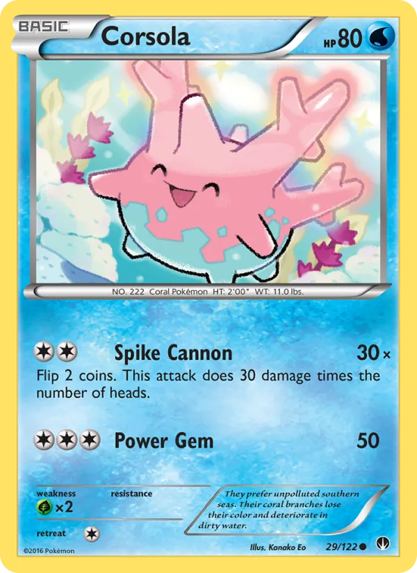 Kartu Corsola dari BREAKpoint, nomor 29/122