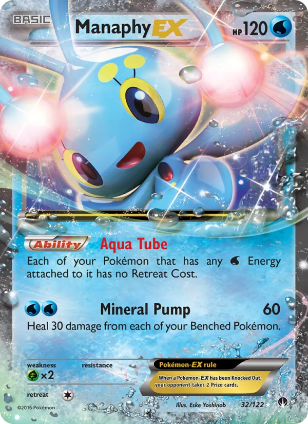 Kartu Manaphy EX dari BREAKpoint, nomor 32/122