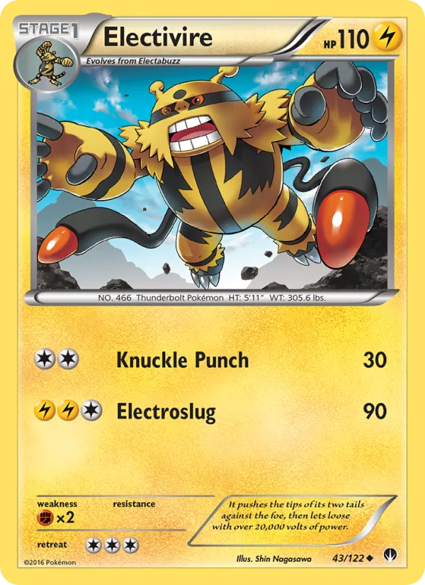 Kartu Electivire dari BREAKpoint, nomor 43/122