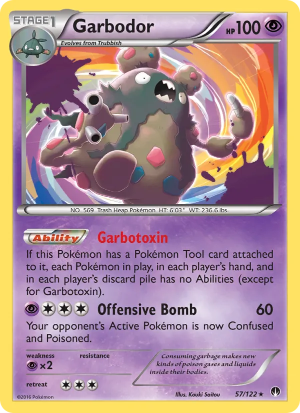 Kaart Garbodor uit BREAKpoint, nummer 57/122