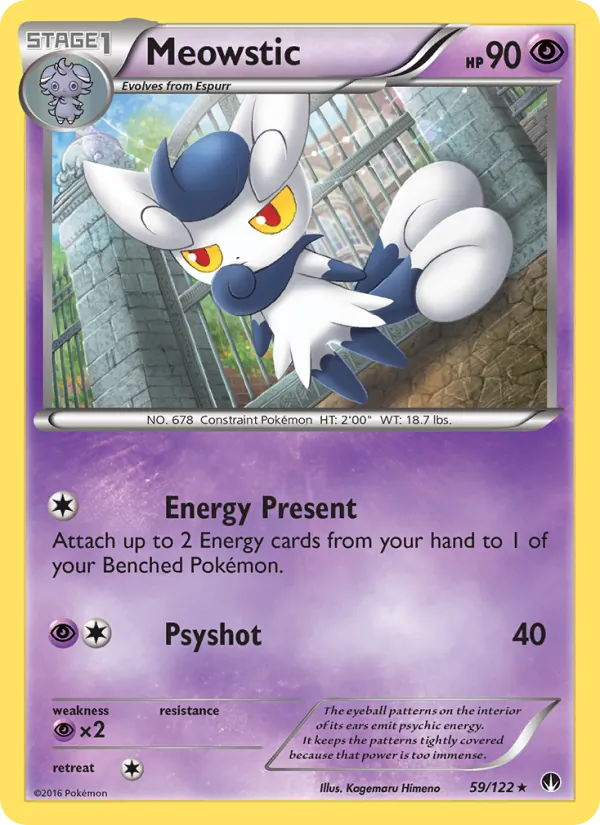 Kaart Meowstic uit BREAKpoint, nummer 59/122
