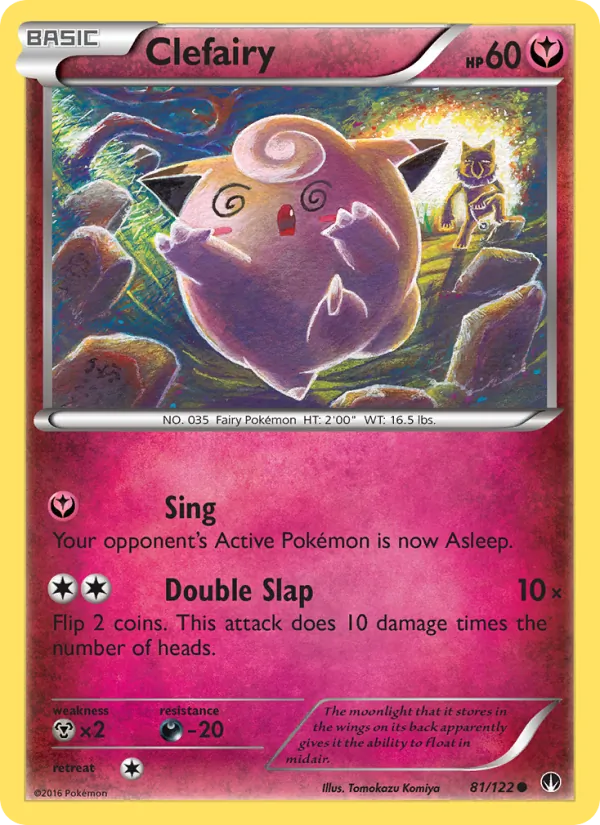 Kartu Clefairy dari BREAKpoint, nomor 81/122