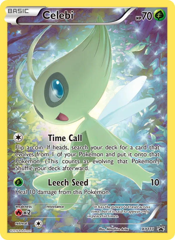Celebi card from XY Black Star Promos, number XY111/211