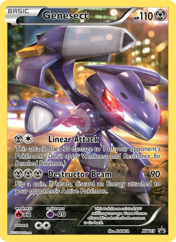 Kaart Genesect uit XY Black Star Promos, nummer XY119/211