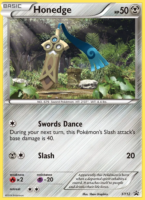 Honedge card from XY Black Star Promos, number XY12/211