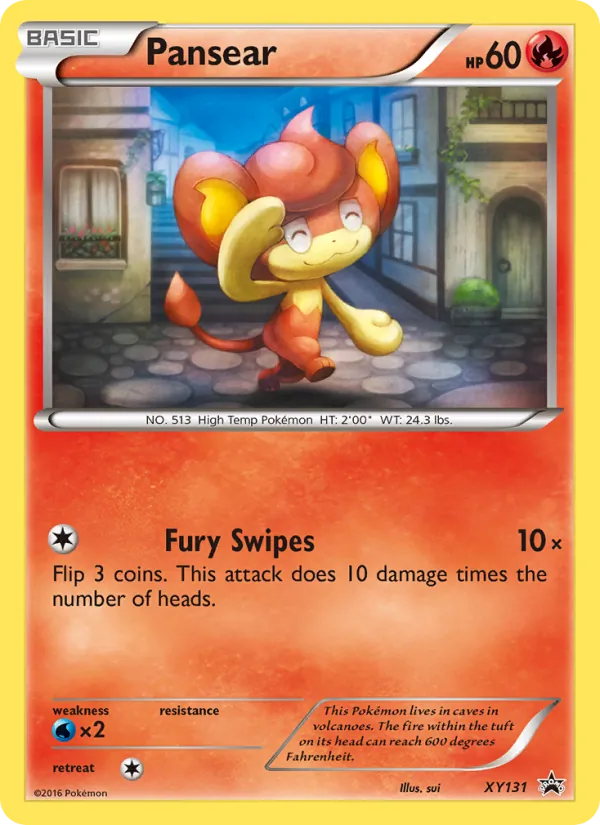 Kartu Pansear dari XY Black Star Promos, nomor XY131/211