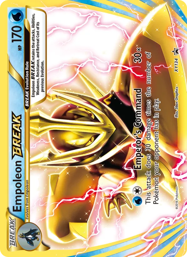 Empoleon BREAK card from XY Black Star Promos, number XY134/211