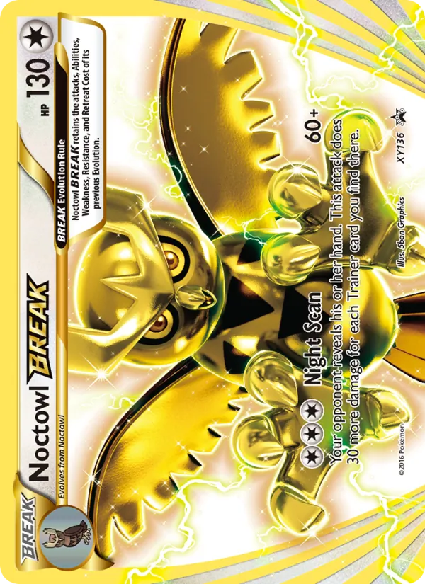Noctowl BREAK card from XY Black Star Promos, number XY136/211
