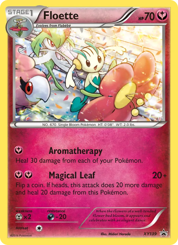 Floette card from XY Black Star Promos, number XY139/211
