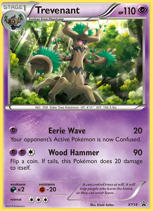 Kaart Trevenant uit XY Black Star Promos, nummer XY14/211