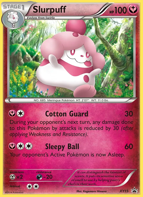 Kartu Slurpuff dari XY Black Star Promos, nomor XY15/211