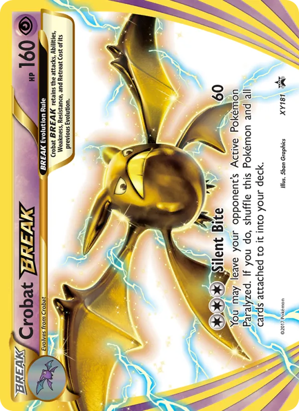 Crobat BREAK card from XY Black Star Promos, number XY181/211
