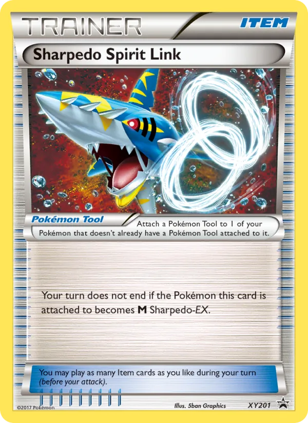 Sharpedo Spirit Link card from XY Black Star Promos, number XY201/211