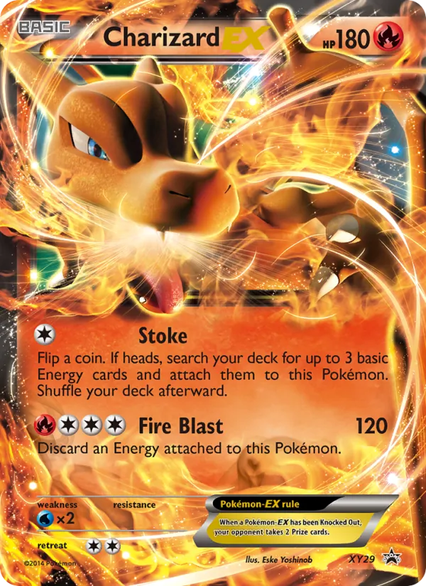 Charizard EX card from XY Black Star Promos, number XY29/211
