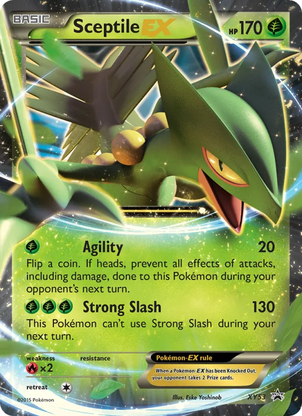 Sceptile EX card from XY Black Star Promos, number XY53/211