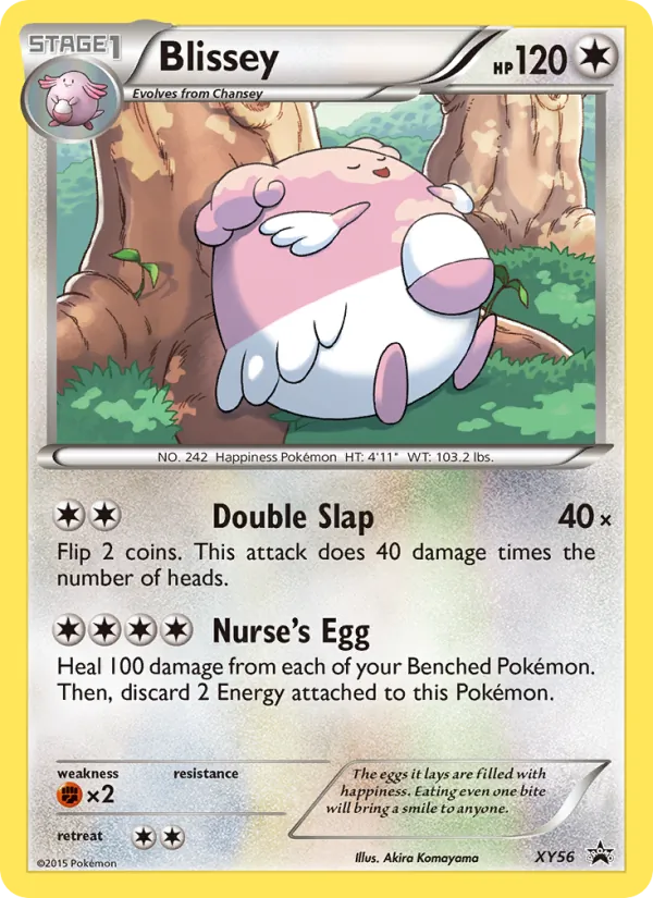 Blissey card from XY Black Star Promos, number XY56/211