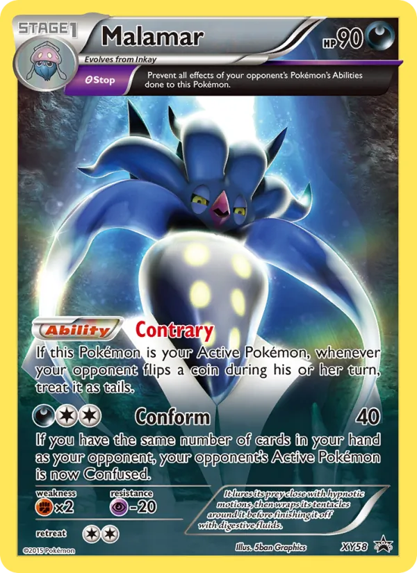 Kartu Malamar dari XY Black Star Promos, nomor XY58/211