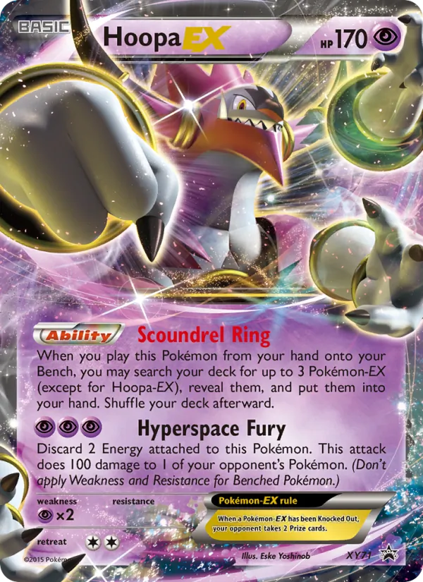 Kaart Hoopa EX uit XY Black Star Promos, nummer XY71/211